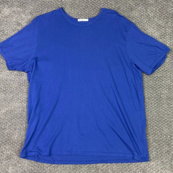 Marine Layer Signature Crew Tee T Shirt Men's XL Blue Supima Cotton Short Sleeve - Picture 1 of 9